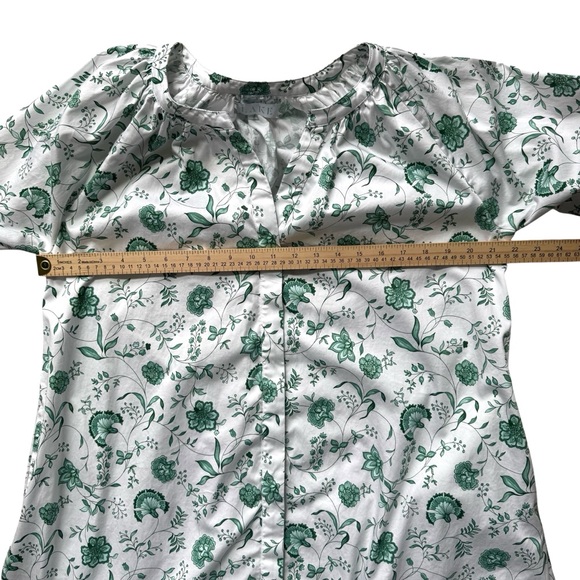 Floral Green and White Midi Dress - Picture 11 of 13